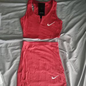 Nike two piece skirt set